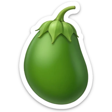 green brinjal sticker