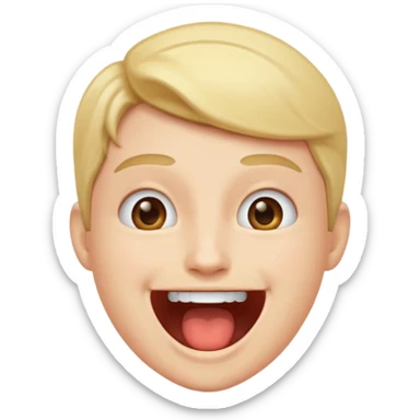 Announcement with mouth sticker