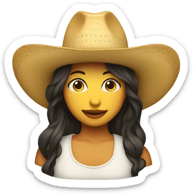 Enamorado con un sombrero  sticker