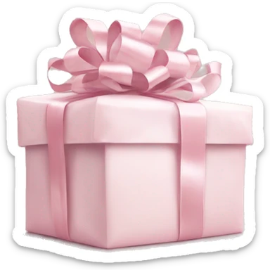 Light pink Christmas gifts under a white Christmas tree  sticker