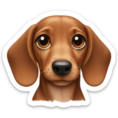 Daschund puppy sticker