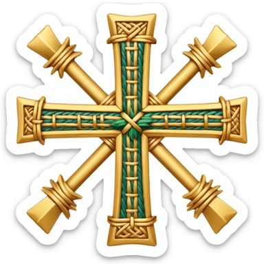 St. Brigid's cross or St. Brigit's cross sticker
