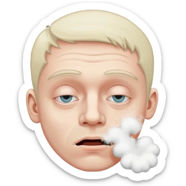 Guy snorting cocaine emoji sticker