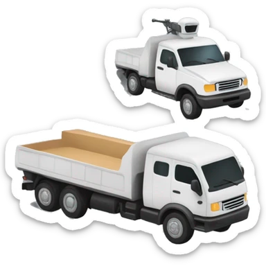 tactico con una camioneta blindada sticker