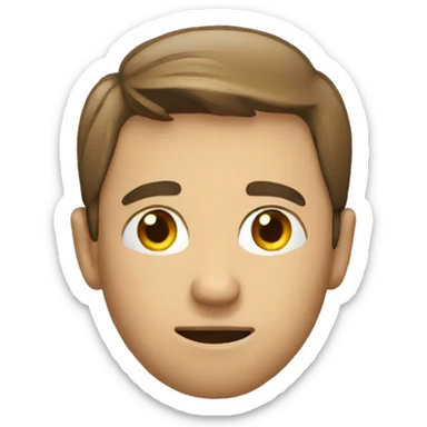 man wondering sticker