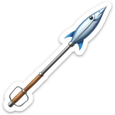 fish spear sticker