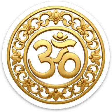 Hindu sign of peace sticker