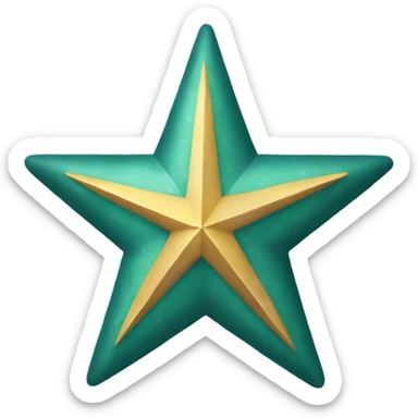 christmas star sticker