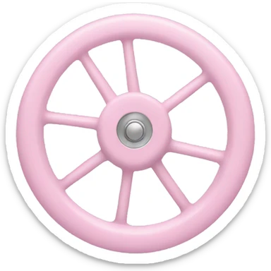 light pink wheel sticker