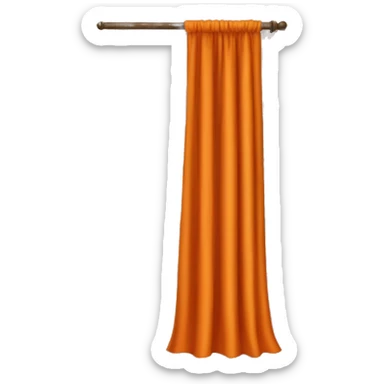 orange curtains  sticker
