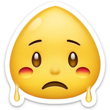 depressed emoji sticker