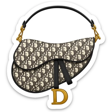 dior saddle bag sticker
