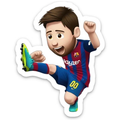 messi doing a dab sticker