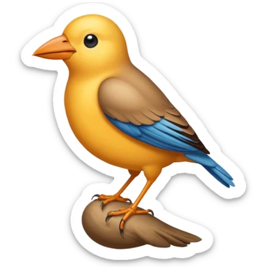 Oiseau qui fais caca sur les gens sticker
