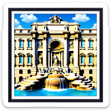 Trevi Fountain sticker