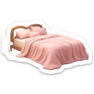 pastel pink bed sticker