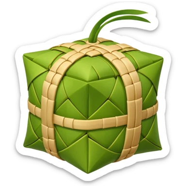 Ketupat rice green sticker