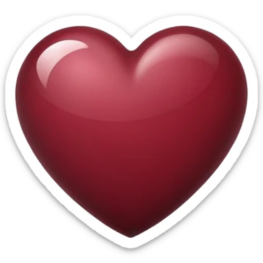 Love maroon sticker