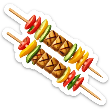 kebab skewer sticker