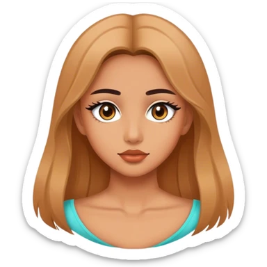 Mysterious girl tik tok sticker