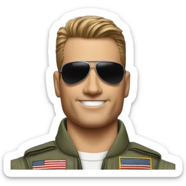 Nick "Goose" Bradshaw in top gun sticker