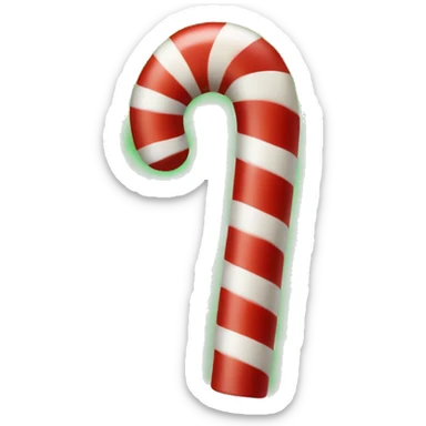 christmas candycane sticker