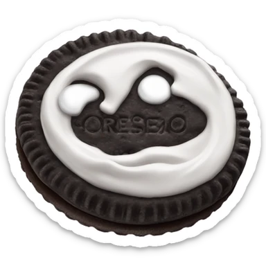 Two Oreos cookies sticker