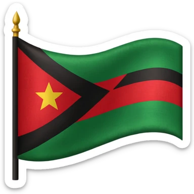African American heritage flag sticker