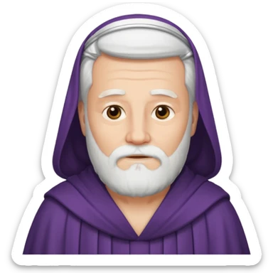 God the Father as a dignified, robed figure with a white beard and peaceful expression sticker