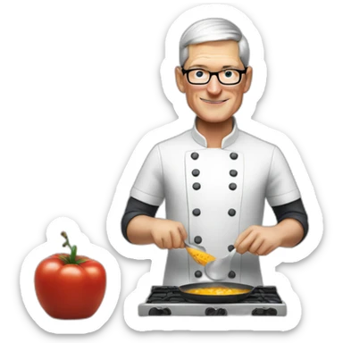 tim cook cooking sticker