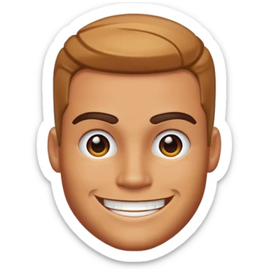 Pixelated gigachad meme emoji sticker