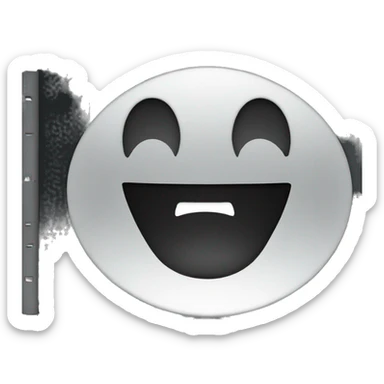 black cinema clap sticker