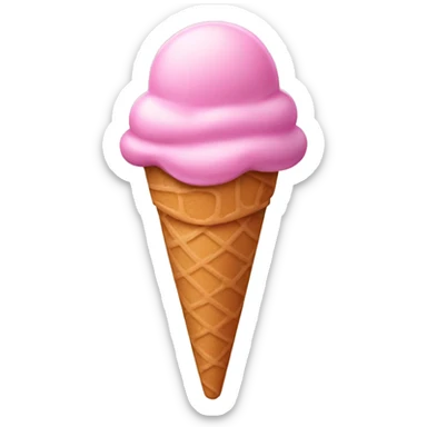 Ice cream pink sticker