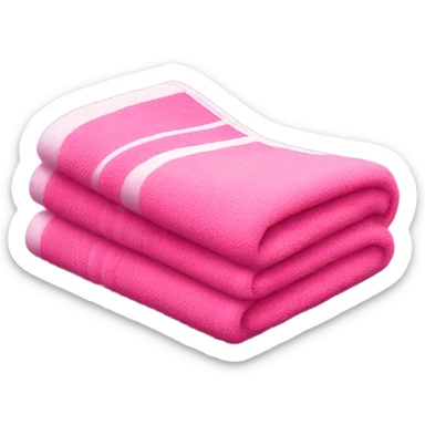 Pink towel  sticker