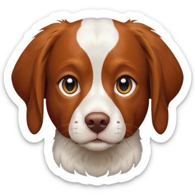 Un chien de chasse, elagneul breton aussis. . sticker