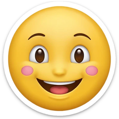 make a funny cool and nice, happy emoji  sticker