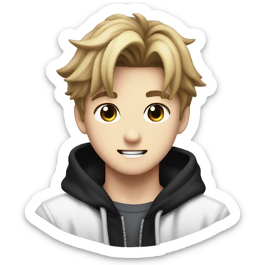 stray kids han in an emoji  sticker