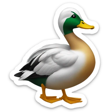 Eat duck sticker