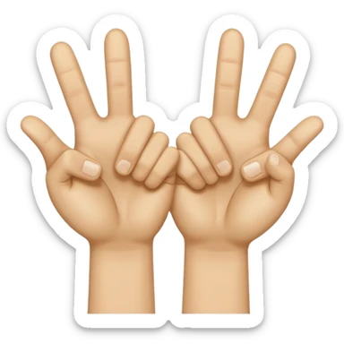 I want two tumbs up like it's done with two hands, it should be the other side od the hand sticker