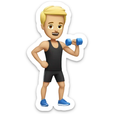 workout man sticker