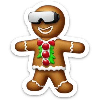christmas-gingerbread-man-in-vr-headset-full body sticker