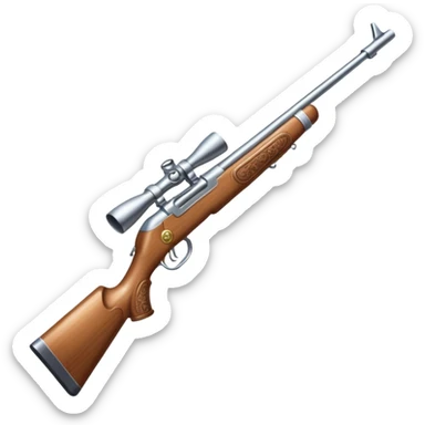 White colorguard rifle  sticker