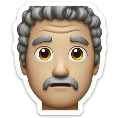 cite curly angry sticker