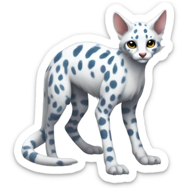 Modern Feral Rare Fantasy Vernid-Trico-species by LiLaiRa, random markings, full body sticker