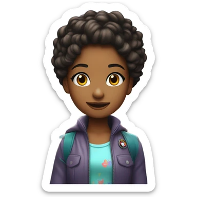 Evie and Berlin ￼ sticker