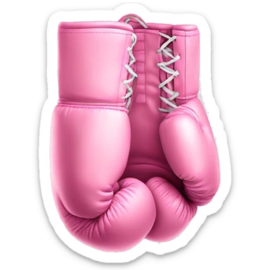 light pink boxing gloves  sticker