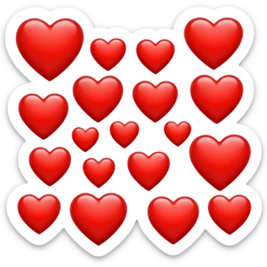 Love hearts sticker