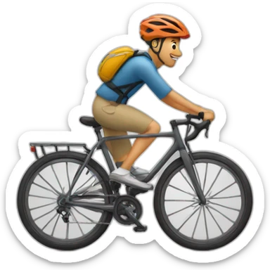 Moi entre de faire de la livraison à vélo sticker