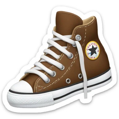 Brown converse shoes sticker