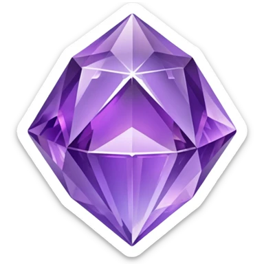 Small Amethyst Nebula Galaxy Crystal sticker